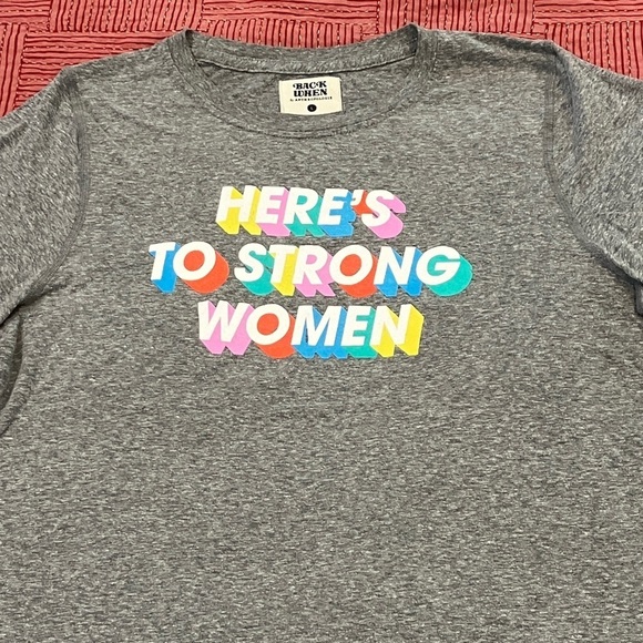 Anthropologie Tops - Anthropologie Womens size large Gray Multicolor Graphic Tee